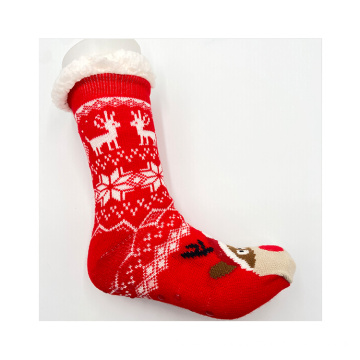 Winter Non-skid Fleece Lined Plush Slipper Socks